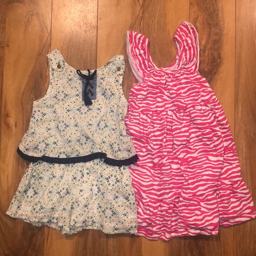⭐️5/$25⭐️ Size 4t dress and romper